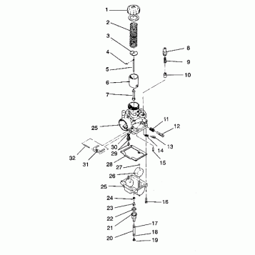 CARBURETOR ASSEMBLY TRAIL / 0930761 and  TRAIL DELUXE / 0930243 (4923222322036A)