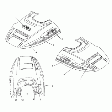 HOOD - DECALS STARLITE GT/0933127 (4923232323008A)