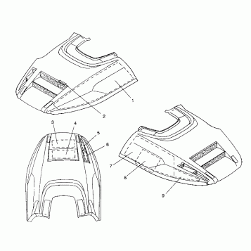 HOOD - FOAM/FOIL LITE GT/0933133 and STARLITE GT/0933127 (4923232323009A)