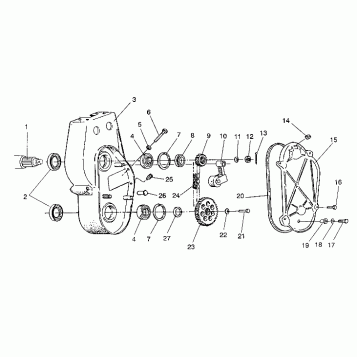 CHAINCASE ASSEMBLY LITE GT/0933133 and STARLITE GT/0933127 (4923232323014A)