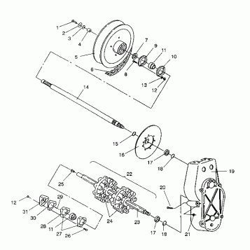 DRIVE TRAIN ASSEMBLY LITE GT/0933133 and  STARLITE GT/0933127 (4923232323015A)