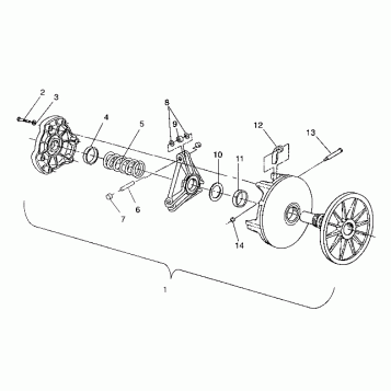 DRIVE CLUTCH ASSEMBLY LITE GT/0933133 and  STARLITE GT/0933127 (4923232323019A)