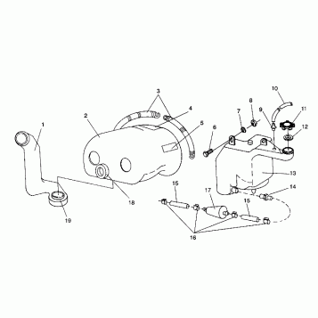 OIL TANK / AIR BOX ASSEMBLY LITE GT / 0933133 (4923232323025A)