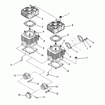 CYLINDER ASSEMBLY LITE GT/0933133 (4923232323029A)