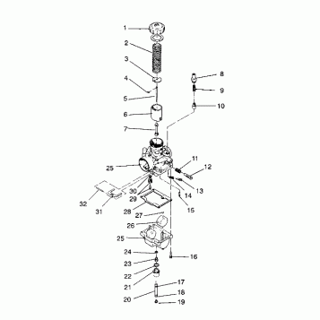 CARBURETOR ASSEMBLY LITE GT/0933133 (4923232323032A)