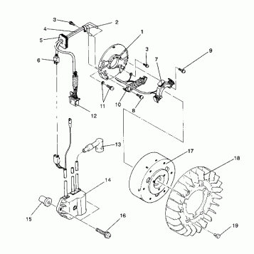 MAGNETO ASSEMBLY LITE GT / 0933133 (4923232323036A)