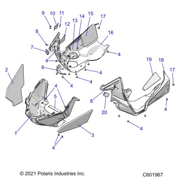 BODY, NOSEPAN ASM./FENDERS - S23TFK6RS (C601967)