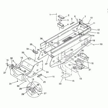TUNNEL ASSEMBLY WIDETRAK GT / X932061 (4924722472001A)