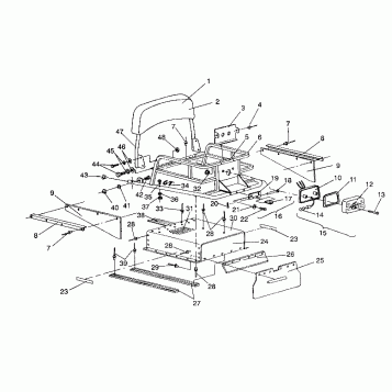 RACK and TUNNEL EXTENSION ASSEMBLY WIDETRAK GT / X932061 (4924722472010A)