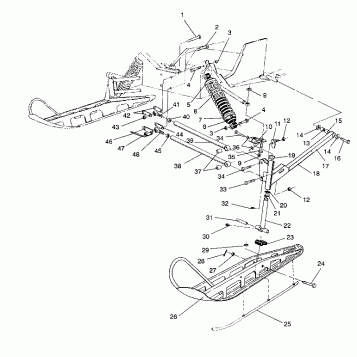FRONT SUSPENSION and SKI WIDETRAK GT / X932061 (4924722472011A)