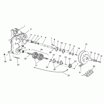 TRACK and DRIVESHAFT ASSEMBLY WIDETRAK GT / X932061 (4924722472015A)