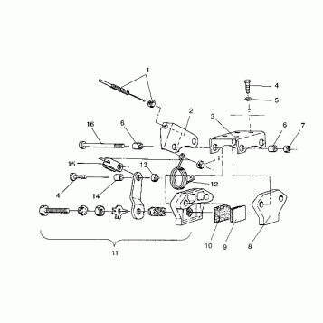 BRAKE ASSEMBLY WIDETRAK GT / X932061 (4924722472016A)