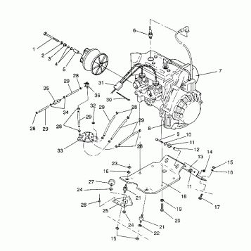 ENGINE MOUNTING WIDETRAK GT / X932061 (4924722472024A)