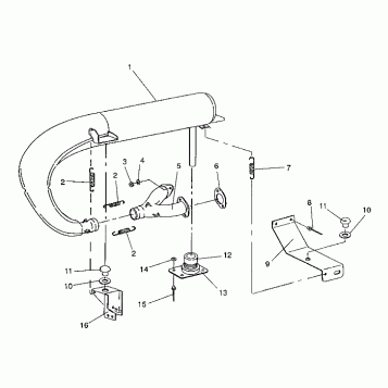 EXHAUST SYSTEM WIDETRAK GT / X932061 (4924722472025A)