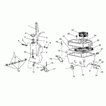 OIL TANK / AIR BOX ASSEMBLY WIDETRAK GT / X932061 (4924722472026A)