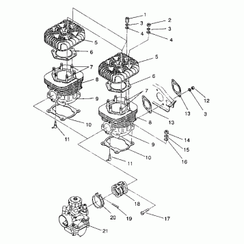 CYLINDER ASSEMBLY WIDETRAK GT / X932061 (4924722472029A)
