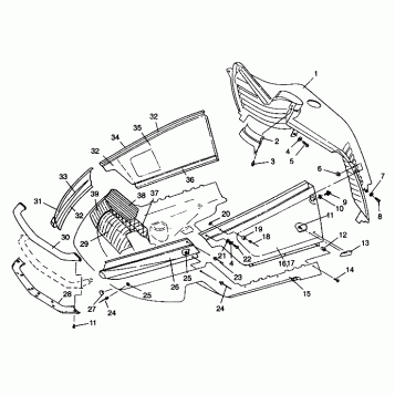 NOSEPAN ASSEMBLY CLASSIC 0942865 and  CLASSIC TOURING 0942875 (4924962496007A)