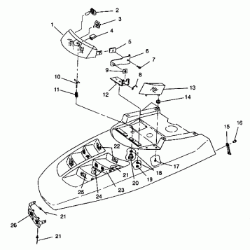 HOOD/HEADLIGHT ASSEMBLY CLASSIC 0942865 and  CLASSIC TOURING 0942875 (4924962496010A)