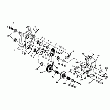 CHAINCASE ASSEMBLY CLASSIC 0942865 and  CLASSIC TOURING 0942875 (4924962496020A)