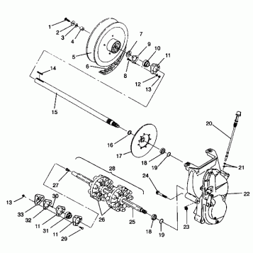 DRIVE TRAIN ASSEMBLY CLASSIC 0942865 and  CLASSIC TOURING 0942875 (4924962496021A)