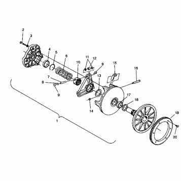 DRIVE CLUTCH CLASSIC 0942865 and  CLASSIC TOURING 0942875 (4924962496029A)