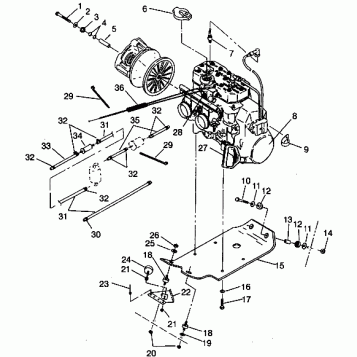 ENGINE MOUNTING CLASSIC TOURING 0942875 (4924962496032A)