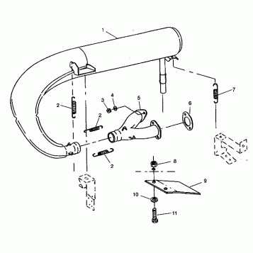 EXHAUST SYSTEM CLASSIC TOURING 0942875 (4924962496034A)