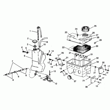 OIL TANK/AIR BOX ASSEMBLY CLASSIC 0942865 (4924962496035A)
