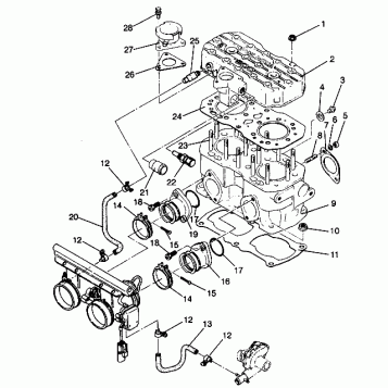 CYLINDER ASSEMBLY CLASSIC TOURING 0942875 (4924962496041A)