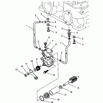 OIL PUMP ASSEMBLY CLASSIC 0942865 and  CLASSIC TOURING 0942875 (4924962496047A)