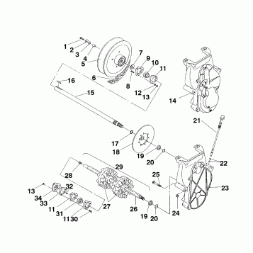 DRIVE TRAIN ASSEMBLY - 0940761 (4924972497b008)