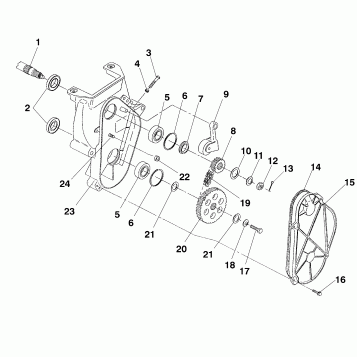 CHAINCASE ASSEMBLY - 0940761 (4924972497b009)