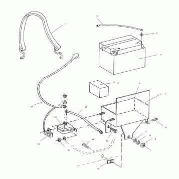 BATTERY BOX ASSEMBLY - 0940761 (4924972497c008)