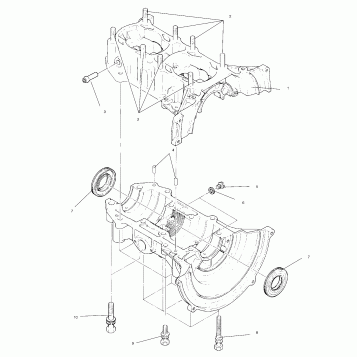 CRANKCASE ASSEMBLY - 0940761 (4924972497c009)
