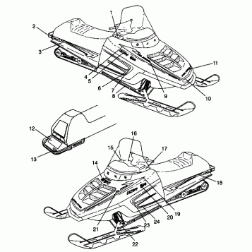 DECALS 500 EFI 0942774 and EFI SKS 0942574 (4924982498007A)