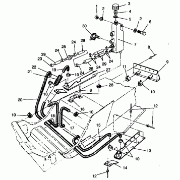 COOLING SYSTEM 500 EFI 0942774 and EFI SKS 0942574 (4924982498015A)