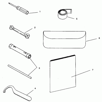 TOOL KIT 500 EFI 0942774 and EFI SKS 0942574 (4924982498018A)