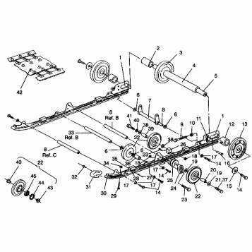 SUSPENSION ASSEMBLY 500 EFI 0942774 (4924982498019A)