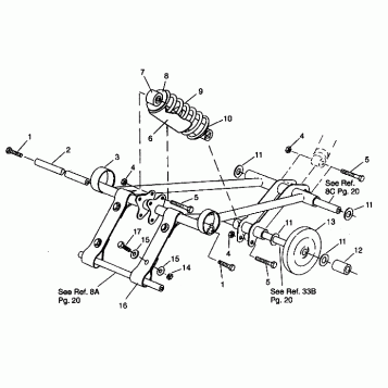 FRONT TORQUE ARM 500 EFI 0942774 and EFI SKS 0942574 (4924982498023A)