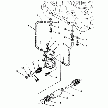 OIL PUMP ASSEMBLY 500 EFI 0942774 and EFI SKS 0942574 (4924982498037A)