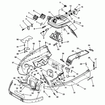 NOSEPAN and CONSOLE ASSEMBLY LITE 0943433,STARLITE 0943427 and  LITE DELUXE (4924992499003A)