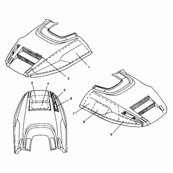 HOOD - FOAM/FOIL LITE 0943433,STARLITE 0943427 and  LITE DELUXE 0943431 (4924992499010A)