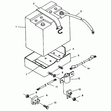 BATTERY BOX ASSEMBLY LITE DELUXE 0943431 (4924992499015A)