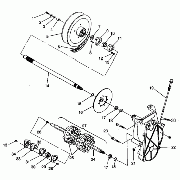 DRIVE TRAIN ASSEMBLY LITE 0943433,STARLITE 0943427 and  LITE DELUXE 0943431 (4924992499018A)