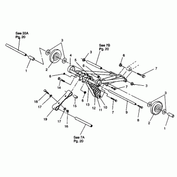 FRONT TORQUE ARM ASSEMBLY LITE 0943433,STARLITE 0943427 and  LITE DELUXE 09 (4924992499021A)