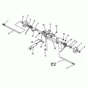 REAR TORQUE ARM ASSEMBLY LITE 0943433,STARLITE 0943427 and  LITE DELUXE 094 (4924992499022A)
