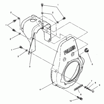 BLOWER HOUSING ASSEMBLY STARLITE 0943427 (4924992499046A)