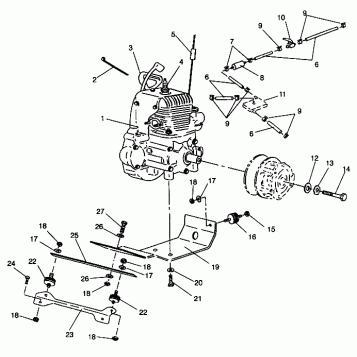 ENGINE MOUNTING STARLITE GT 0943127 (49250125010024)