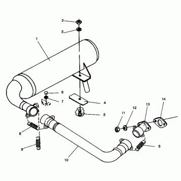 EXHAUST SYSTEM STARLITE GT 0943127 (49250125010026)