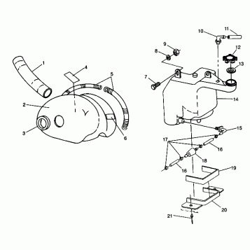 OIL TANK / AIR BOX ASSEMBLY STARLITE GT 0943127 (49250125010028)